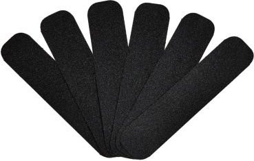 3M Safety-Walk Antirutschbelag schwarz, selbstklebend für innen und außen, 6er Pack, B: 5,08 cm, T: 22,8 cm - Bild 1
