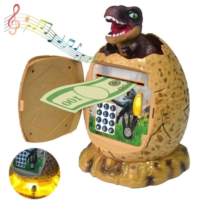Kmoist Dinosaurier-Ei Münzsafe, mit LED-Licht, Spielzeug - Bild 6