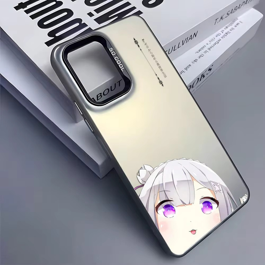 Silikon Handyhülle im Japan Anime Design für Samsung Galaxy S25 S24 S23 S22 S21 S20 Ultra in Silber und Weiß - Bild 4