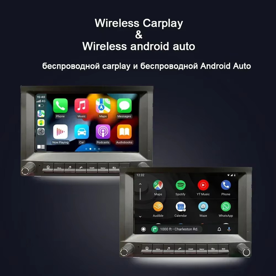 WEGONOW Android 12 Autoradio mit 7 Zoll Display, 8 Kern, 4GB RAM, DSP, GPS und CarPlay für Porsche 911 996 986 Cayman Boxster, Schwarz - Bild 4