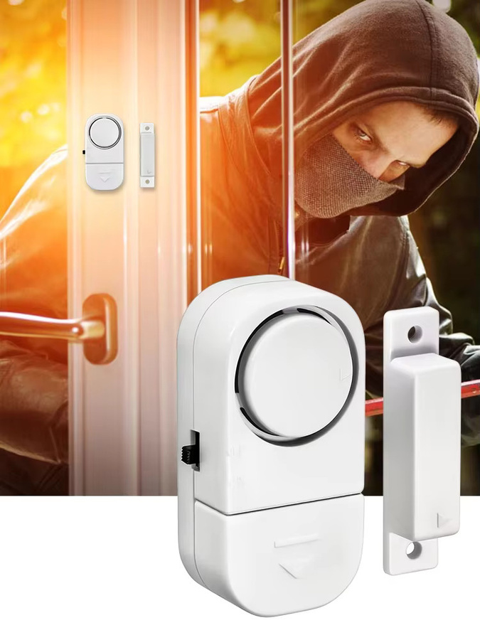 KERUI Kabelloser Magnetischer Tür- und Fenstersensor mit 90dB Alarm für dein Sicherheitssystem in Weiß - Bild 5