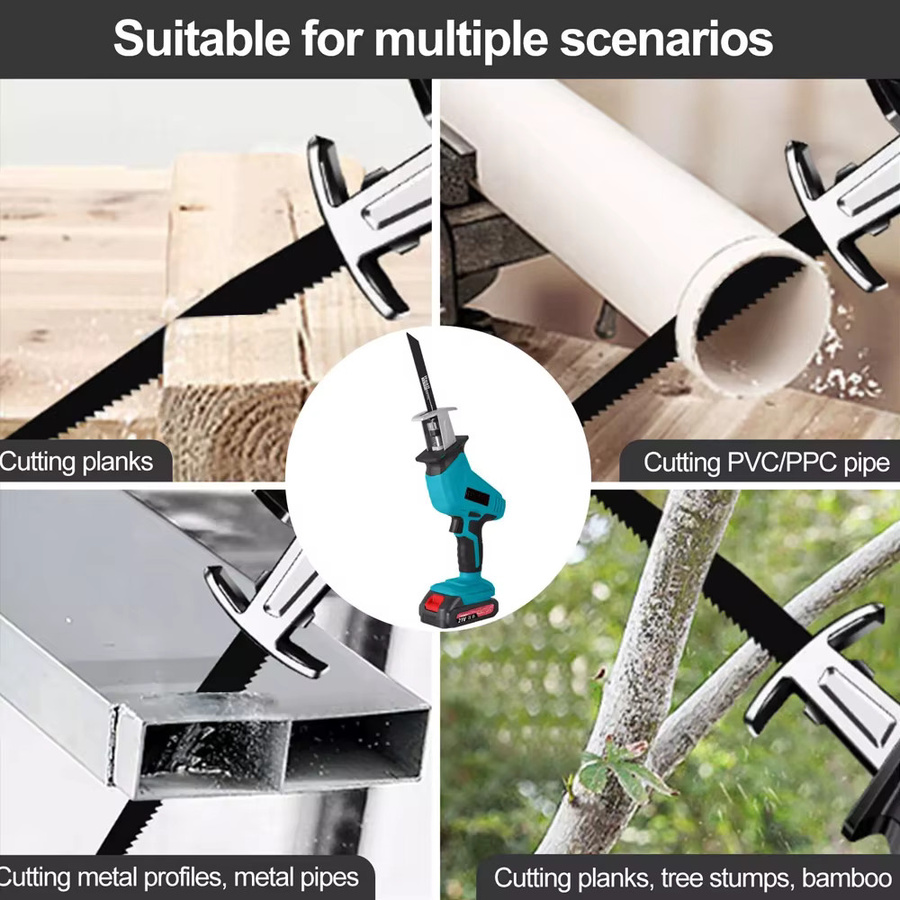 Makita Akku-Säbelsäge 18V kabellose Hufeisensäge zum Schneiden von Metall und Holz - Bild 4
