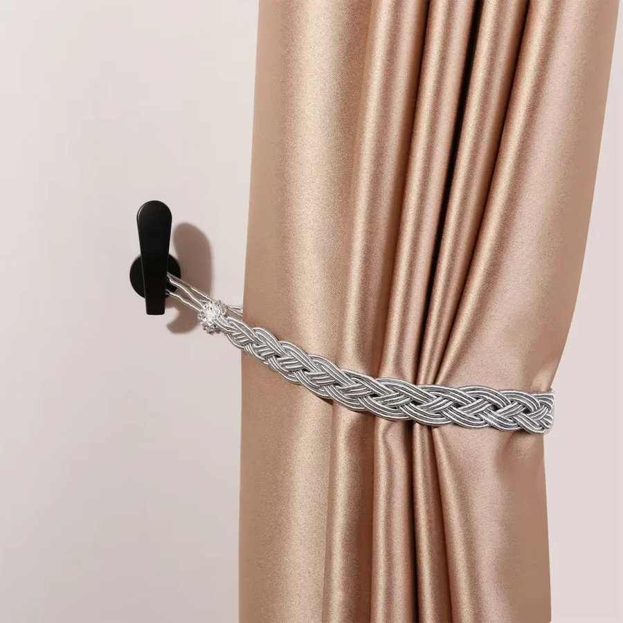 2er-Set Retro Vorhanghalter aus Metall in Gold zur Wandmontierung - Bild 2