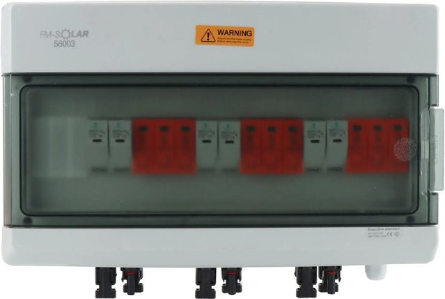 FM-SOLAR DC-Anschlussbox T2 Überspannungsschutz 3/3 1000V Generatoranschlusskasten in Weiß - Bild 1