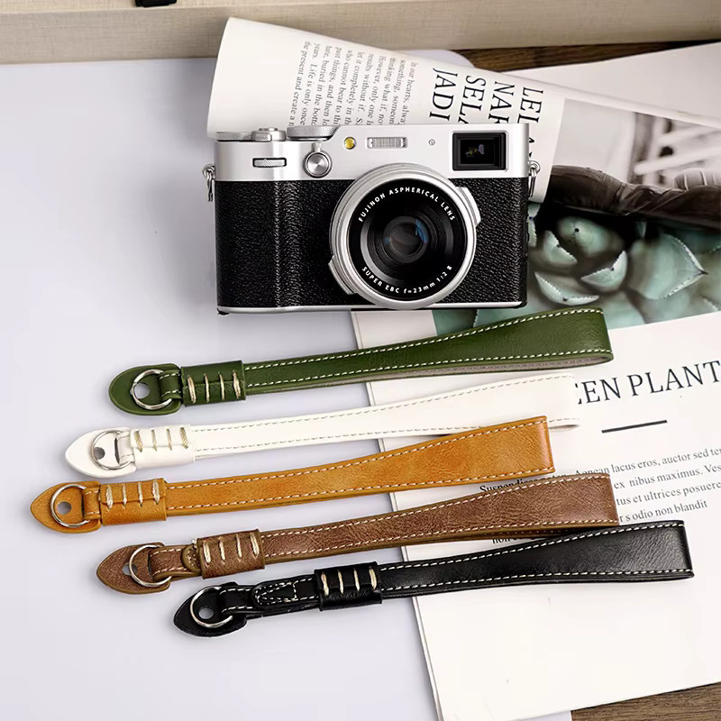 NiYi Kamera-Handgelenkband aus Leder in Braun für SLR, DSLR, Sony, Canon, Fuji, Fujifilm, Pentax und Panasonic Vlog-Kameras - Bild 3