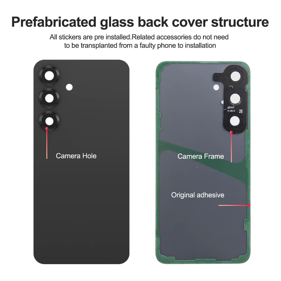 Samsung Rückgehäuse Ersatzteil Set für S25+ S25 Plus S936 S936U in Blau mit Kamera Linse und Akkuabdeckung - Bild 3