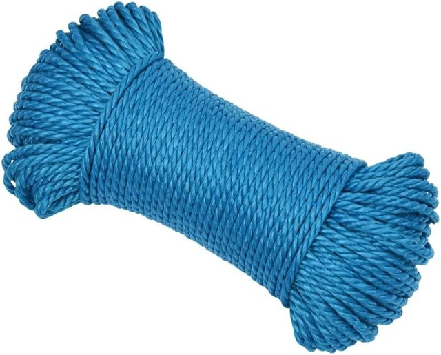 vidaXL Arbeitsseil aus Polypropylen in Blau, Durchmesser: 8 mm, Länge: 50 m - Bild 1