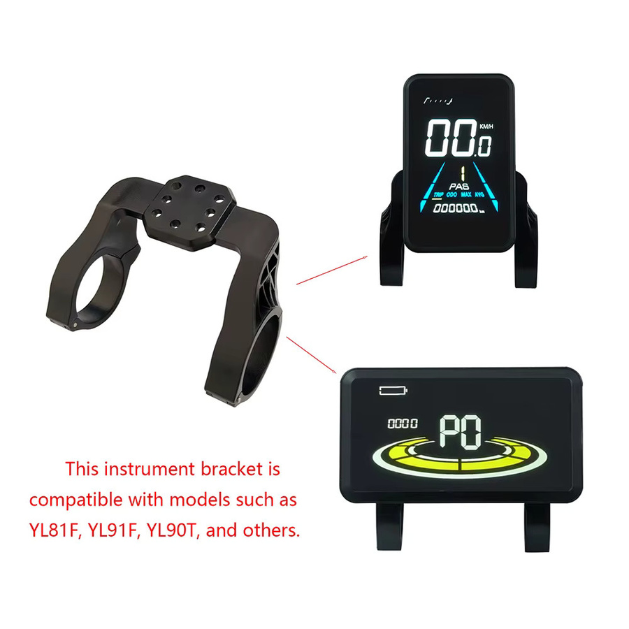 YoLin Elektrische Fahrrad Display Halterung für YL81F, YL91F, YL90T in Schwarz - Bild 2