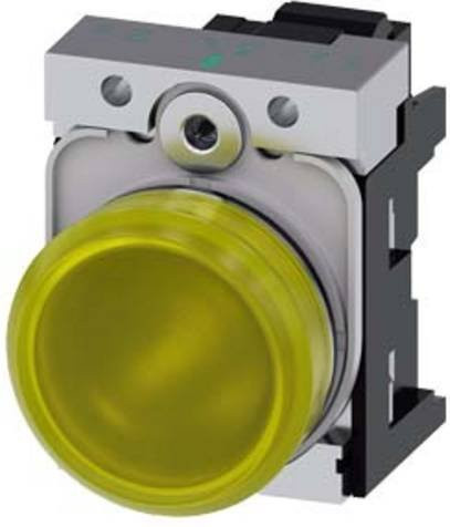 Siemens Leuchtmelder 3SU1153-6AA30-3AA0 in Gelb aus Metall - Bild 1