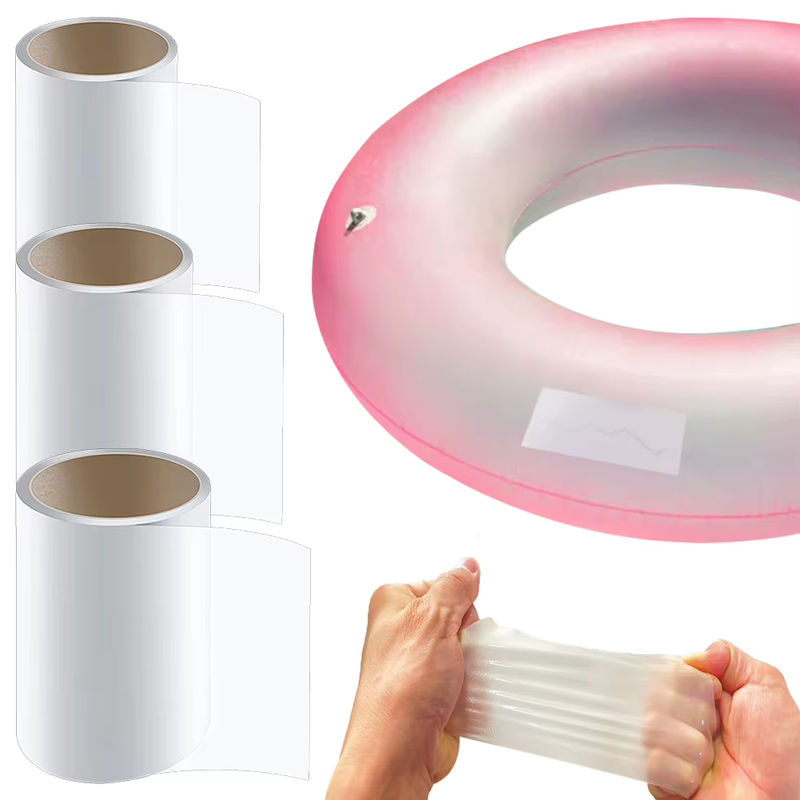 Multifunktionales TPU Reparaturset für aufblasbare Objekte, 1m wasserdichte Patch-Rolle, transparent - Bild 2