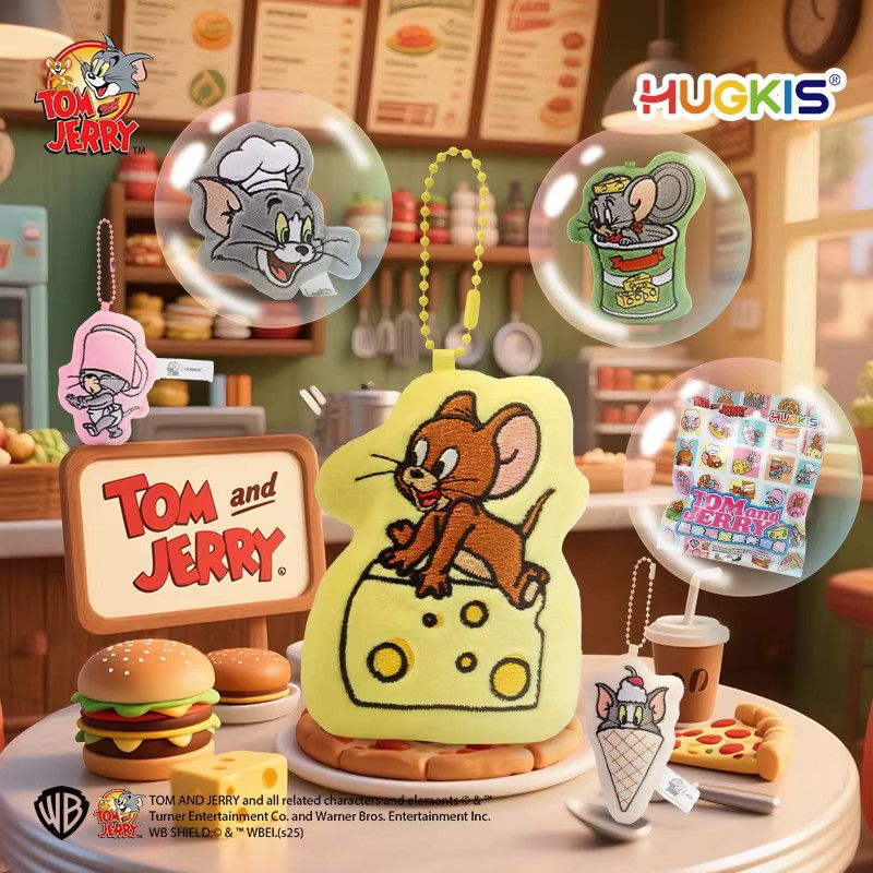 HUGKSI Tom und Jerry Magnetischer Kühlschrank Plüschtier Blindbox Cartoon-Figur Sammlerstück - Bild 3