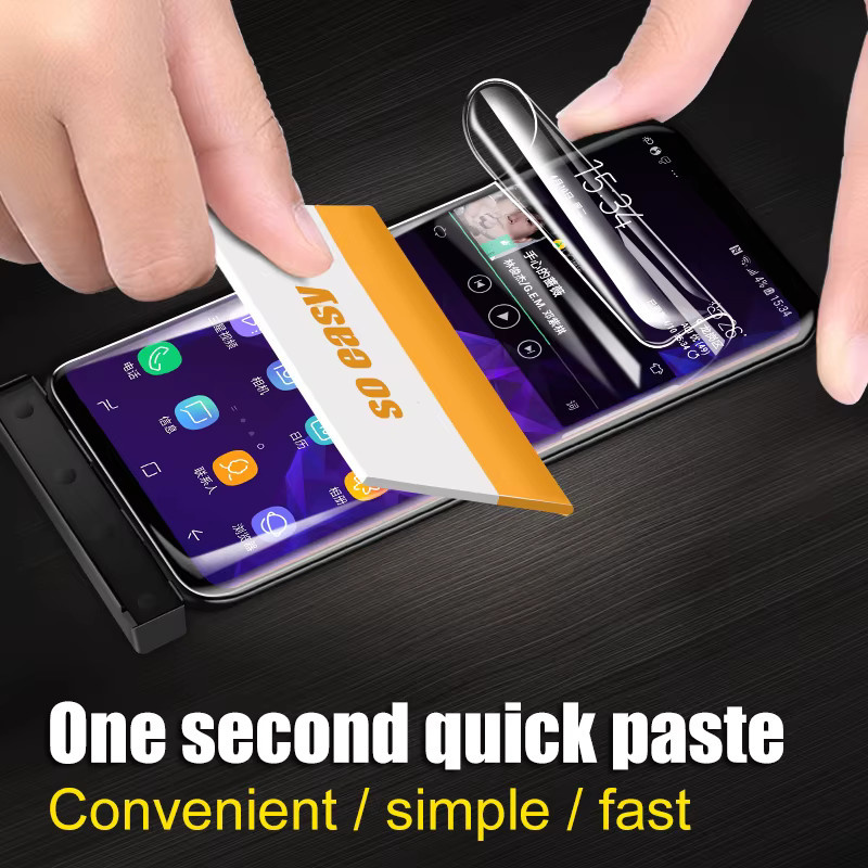 3 Stück Samsung Hydrogel Displayschutzfolie für Galaxy S23 Ultra, S22 Ultra, S21 FE, S20 Plus, S20 Ultra, S10E, S8, S21, S20E in Transparent - Bild 4