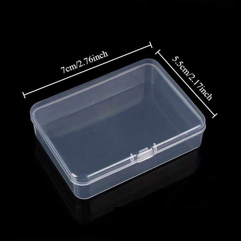 10 Stück transparente Aufbewahrungsboxen aus Kunststoff für Kleinteile wie Perlen und Nagelaufkleber - Bild 3
