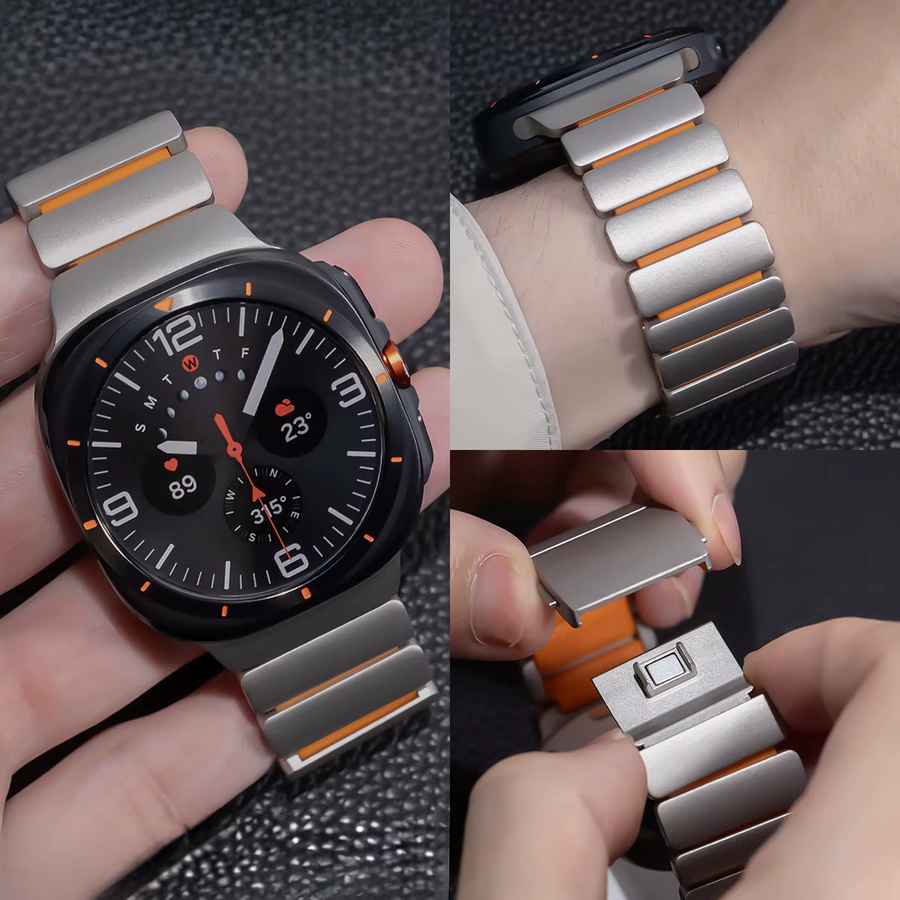 CAOWTAN Uhrenarmband Titan, Silikon, Samsung Galaxy Watch Ultra, Unisex - Bild 3