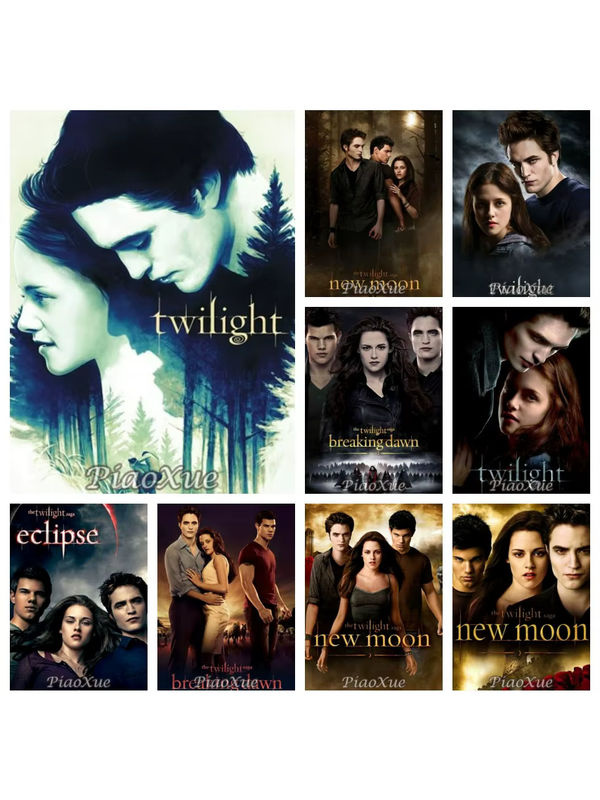YUTTEE 5D DIY Diamantmalerei Twilight Filmplakat Mosaik-Set mit runden Steinen zur Heimdekoration - Bild 4
