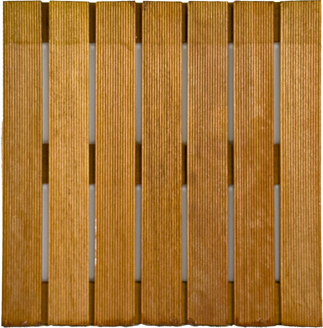 Terrassenfliesen aus Bangkirai Hartholz, 50 x 50 cm - Bild 1
