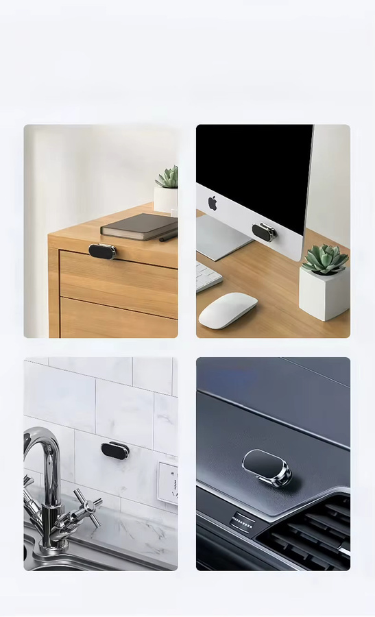 Magnetische Autotelefonhalterung in Schwarz mit Saugnapf für die Navigation - Bild 2
