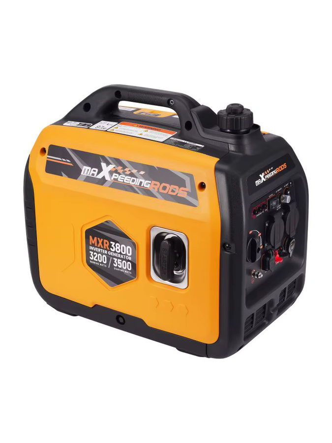 Maxpeedingrods Tragbarer Stromgenerator 3000W in Orange für Camping und Wohnmobile - Bild 4