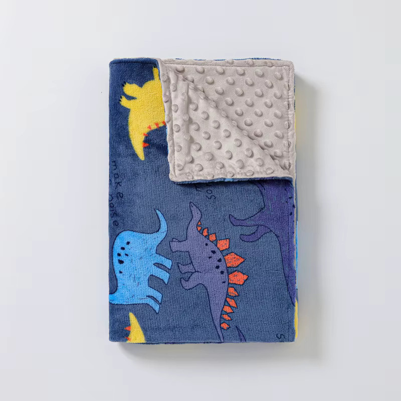 Weiche Babydecke für Neugeborene mit Cartoon-Motiv in Pink von childdkivy für Herbst und Winter - Bild 1