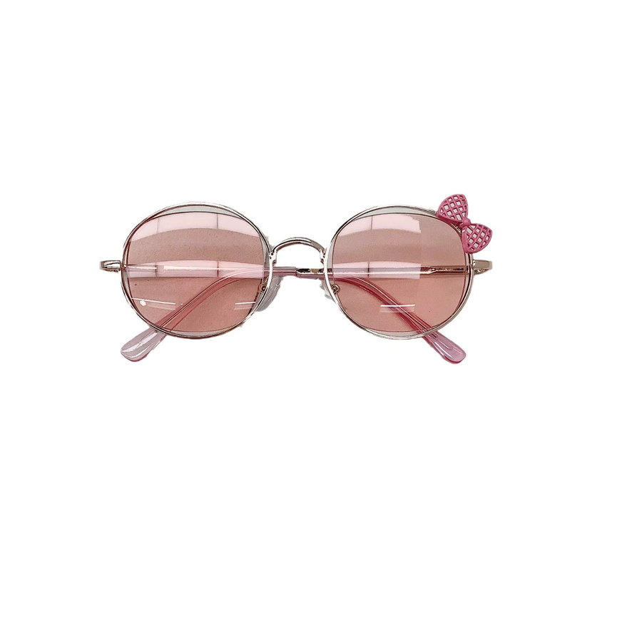 ZUXUB Kinder-Sonnenbrille, Vollrand, Rund, Metall, Kids - Bild 2
