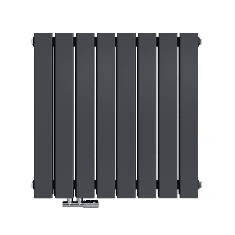 Emke Badheizkörper Paneelheizkörper horizontal doppellagig in Anthrazit B: 63 cm, H: 60 cm, 826W - Bild 2