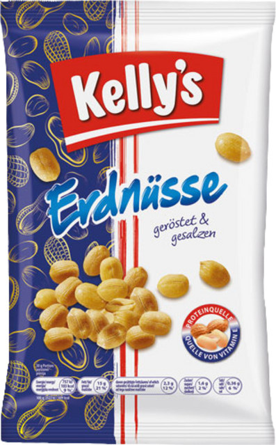 Kelly's Erdnüsse geröstet/gesalzen 225 g - Bild 1