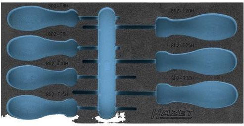Hazet 2K-Weichschaum-Einlage 163-422L in Blau, B: 17,2 cm, L: 34,2 cm - Bild 1