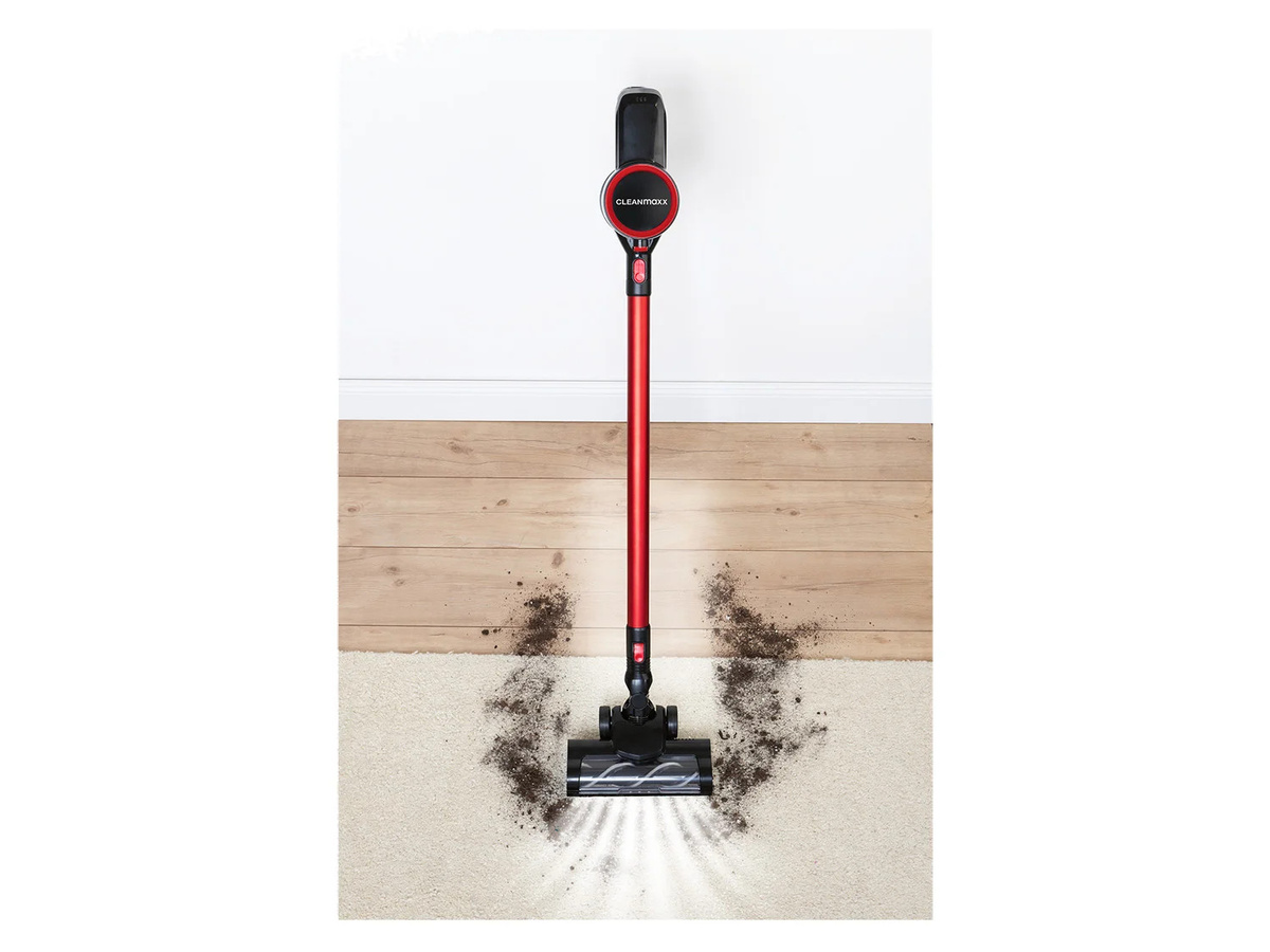 CLEANMAXX Akku-Zyklon-Staubsauger 22,2V in Rot und Schwarz - Bild 2