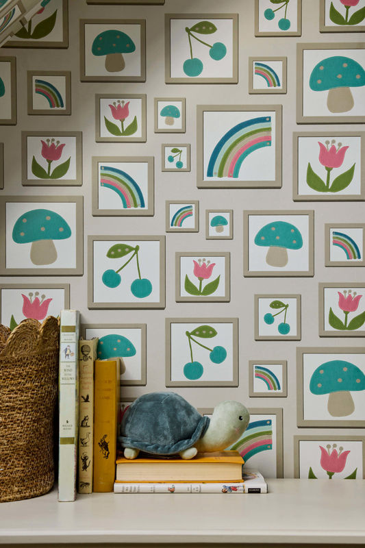 Little Greene Tapete Balance Portland Stone Beige mit botanischem Design als Vlies-Tapete - Bild 3
