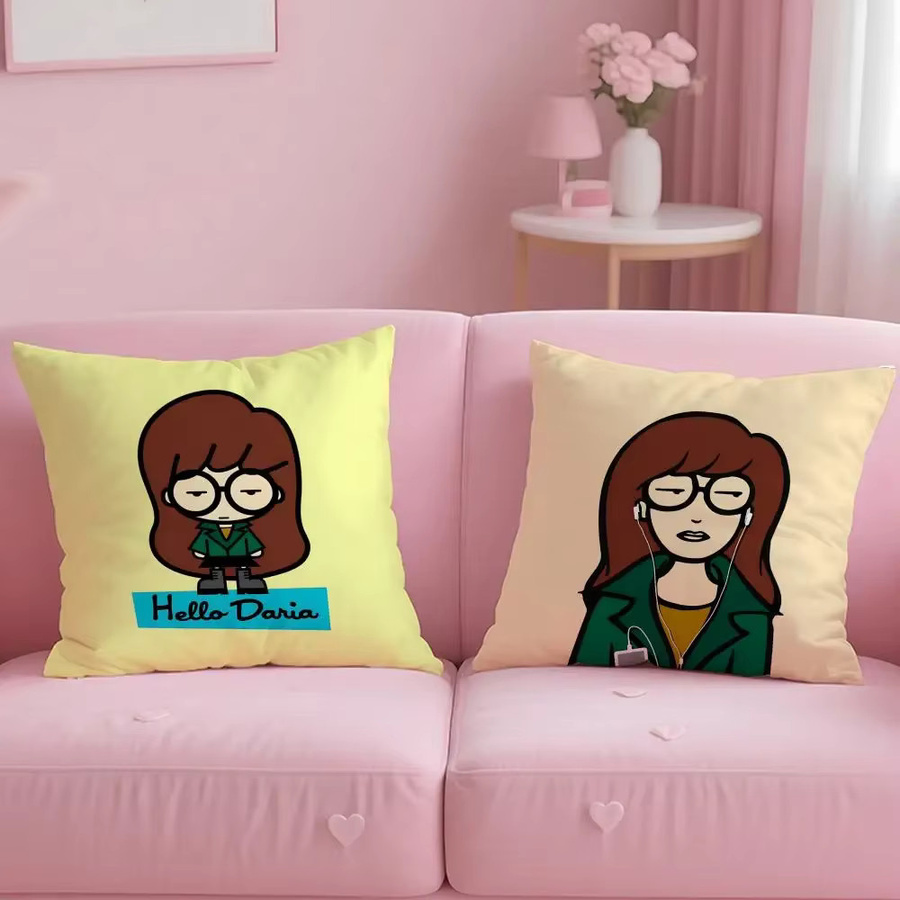 D-DariaS Cartoon Kissenbezug wendbar für Sofa, Schlafzimmer und Auto - Bild 2