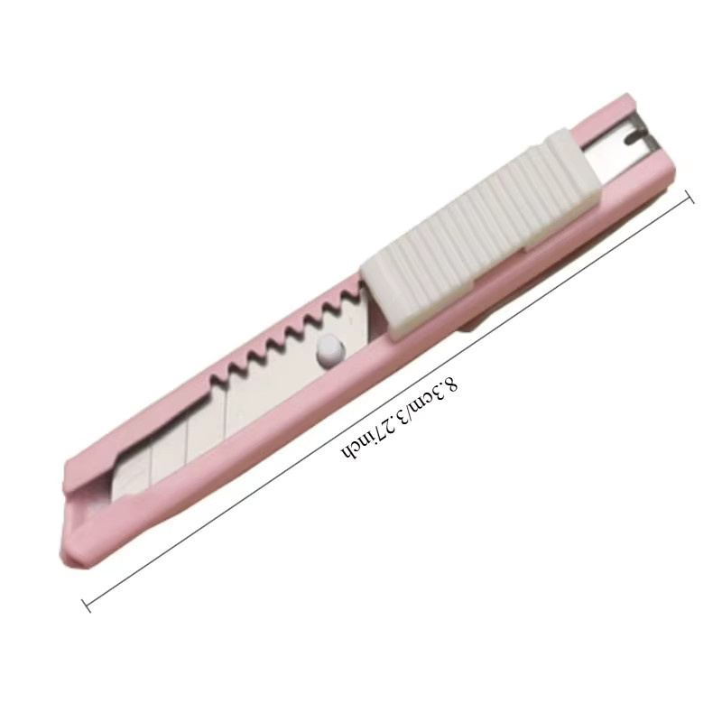 TWBEB Tragbares Mini-Allzweckmesser in Weiß aus Metall und Kunststoff als Brieföffner und Box-Schneider für Büro und Zuhause - Bild 2