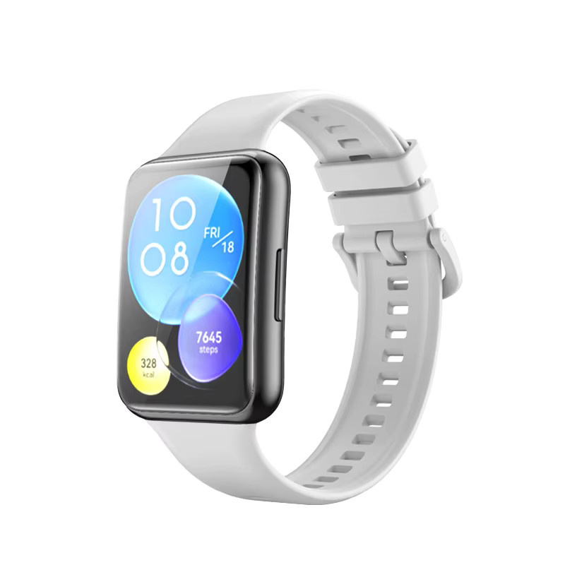 TINUORA Uhrenarmband Silikon, Weiß, Unisex - Bild 1