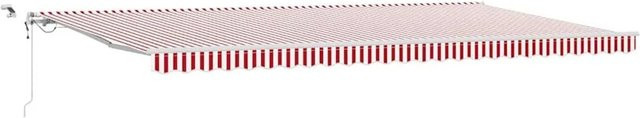 vidaXL Einziehbare Markise Rot-weiß gestreift B/H: 600 x 300 cm - Bild 1