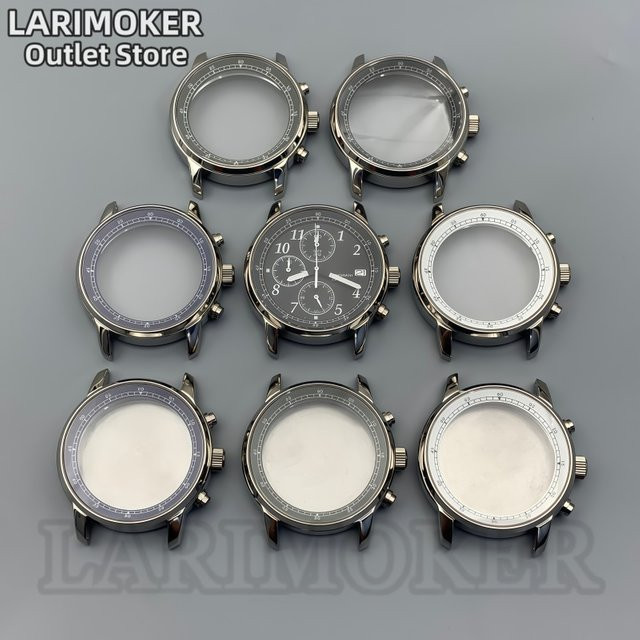 LARIMOKER Uhrengehäuse, Edelstahl, 38,8 mm, Herren, Weiß - Bild 1
