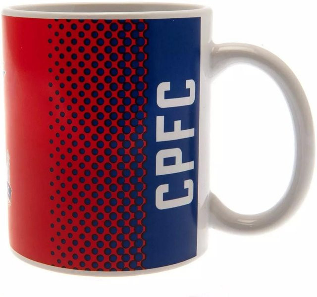 Crystal Palace FC Fade-Tasse in Weiß/Blau, One Size - Bild 1