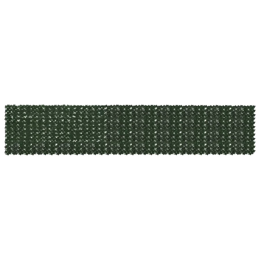 vidaXL Balkonsichtschutz mit Blättern in Dunkelgrün, künstliche Hecke aus Kunststoff und Polyester, Breite: 500 cm, Höhe: 100 cm - Bild 2
