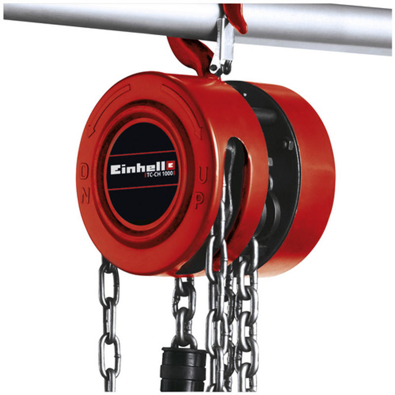 Einhell Kettenflaschenzug TC-CH 1000 in Rot/Schwarz mit 1000kg Tragfähigkeit - Bild 2