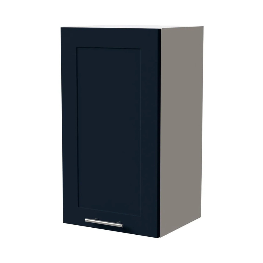 Feldmann-Wohnen Hängeschrank Oslo Küchenschrank Weiß und Indigo Matt B: 40 cm, T: 32,5 cm, H: 72 cm - Bild 2