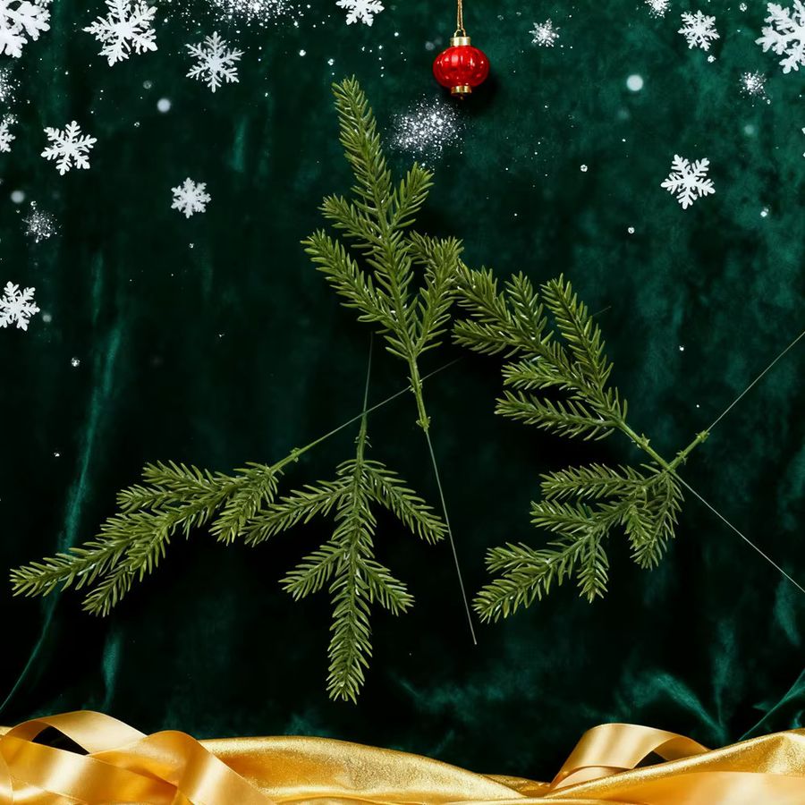 Künstliche Kiefernnadeln von yusheng in Grün für Weihnachtsbaum und Neujahr Dekoration im Garten oder Zuhause - Bild 3
