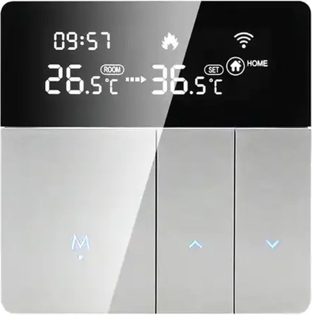 KAISER ELECTRONICS Minco Heat Smart Raumthermostat M8H für PTC Heizfoliensystem, Farbe: Weiß, App- und Sprachsteuerung, 230 V - Bild 1