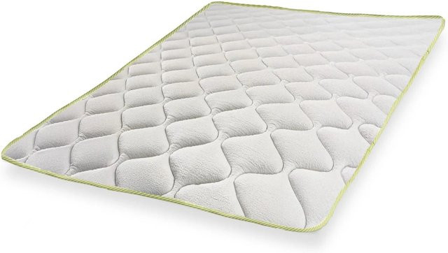 The White Stone Kühlender Matratzen-Topper mit Cooler-Technologie und Elastikbändern, Farbe: Weiß, Höhe: 4 cm, B/T: 80 x 195 cm - Bild 1
