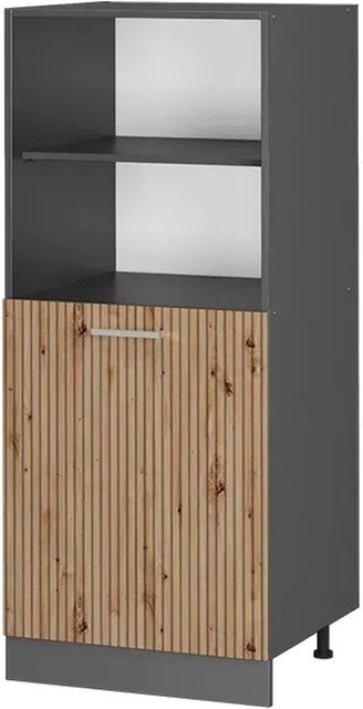 Vicco R-Line Herdbauschrank Artisan-Eiche/Anthrazit, B/T/H: 60 x 57,2 x 143 cm - Bild 1