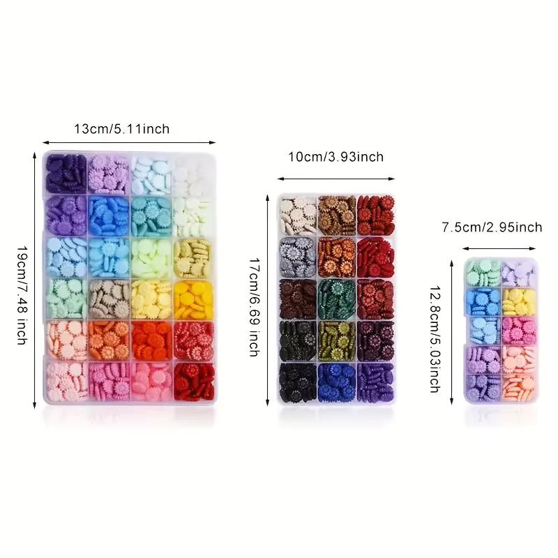 QWELL Siegelwachsperlen Set mit 600 Stück in 24 Farben, achteckige Sonnenblumen-Siegelwachspellets für Wachssiegelstempel, Multicolor - Bild 2