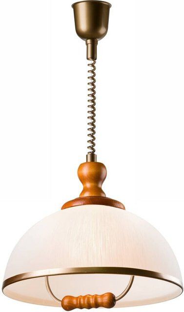 Lamkur Deckenleuchte Ramona in Weiß und Transparent aus Glas und Metall mit E27 Fassung, B/H/T: 30 x 64 x 30 cm - Bild 1