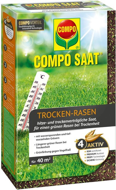 Compo SAAT Trocken-Rasen Saatgut für die Rasenneuanlage, 1 kg - Bild 1