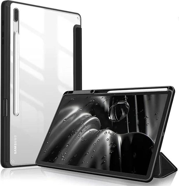 Schutzhülle für Samsung Galaxy Tab S11 S10 Lite S9 FE S9 S8 S7 A11 A9 in Schwarz und Transparent - Bild 1