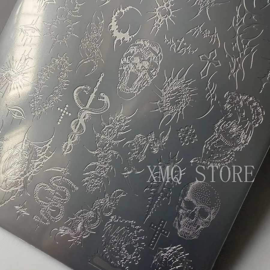XMQ Nail Art Stamping Plates, Cool Designs Templates Lines - Bild 2