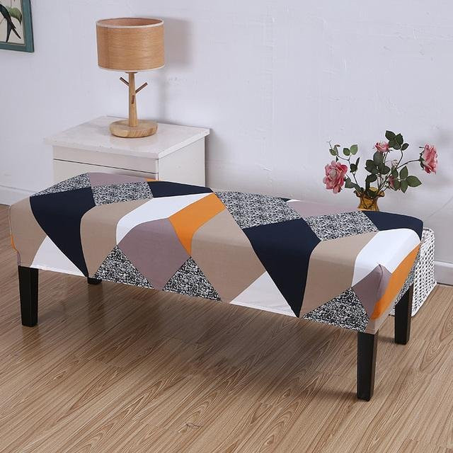 YZFZP Bedruckte Bankabdeckung mit Grafikdesign, elastischer und waschbarer Sofabezug in Multicolour, B/T/H: 80 x 40 x 30 cm - Bild 1