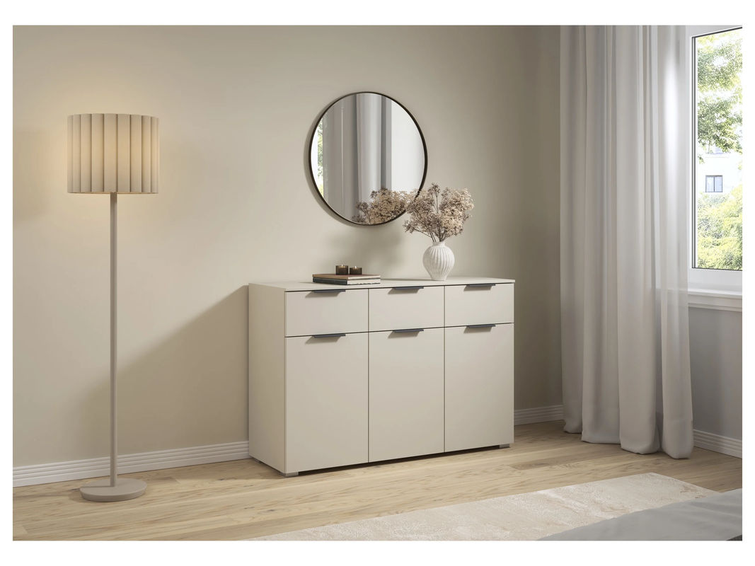 RAUCH Alabama Kommode modern in Beige mit 3 Türen und 3 Schubladen - Bild 2