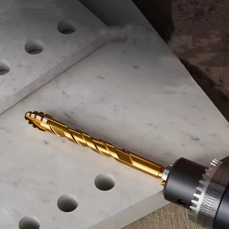 XMSJ Sägezahnbohrer in Gold für Fliesen und Beton mit 6,0 mm Durchmesser und 3,0 mm Breite - Bild 3